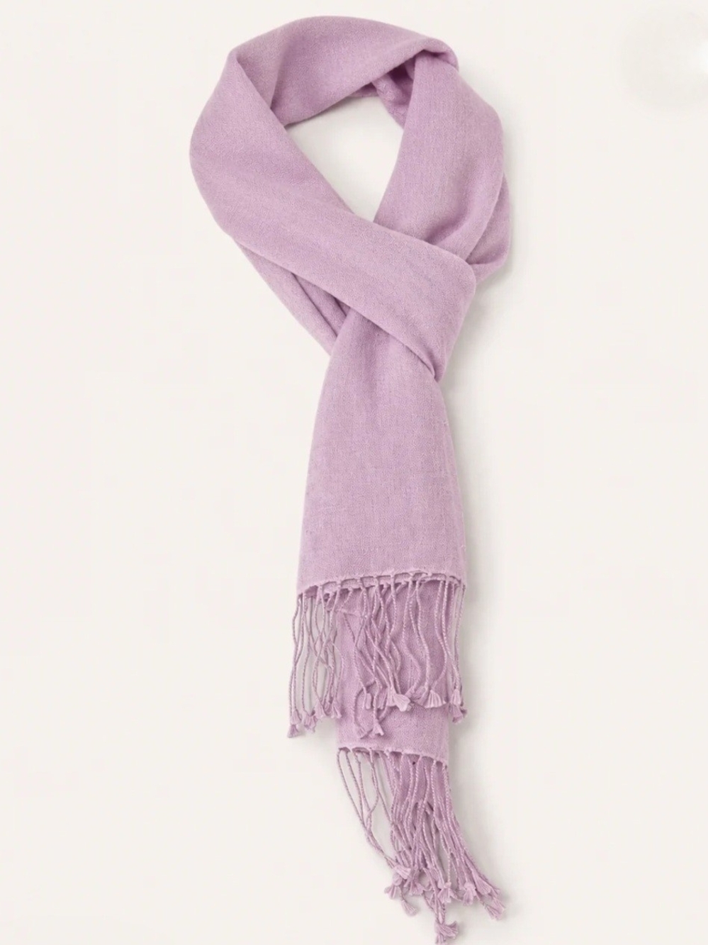 Lafayette Collection Cashmere Silk Gossamer Boho Scarf Orchid Woven Fringe 65 in